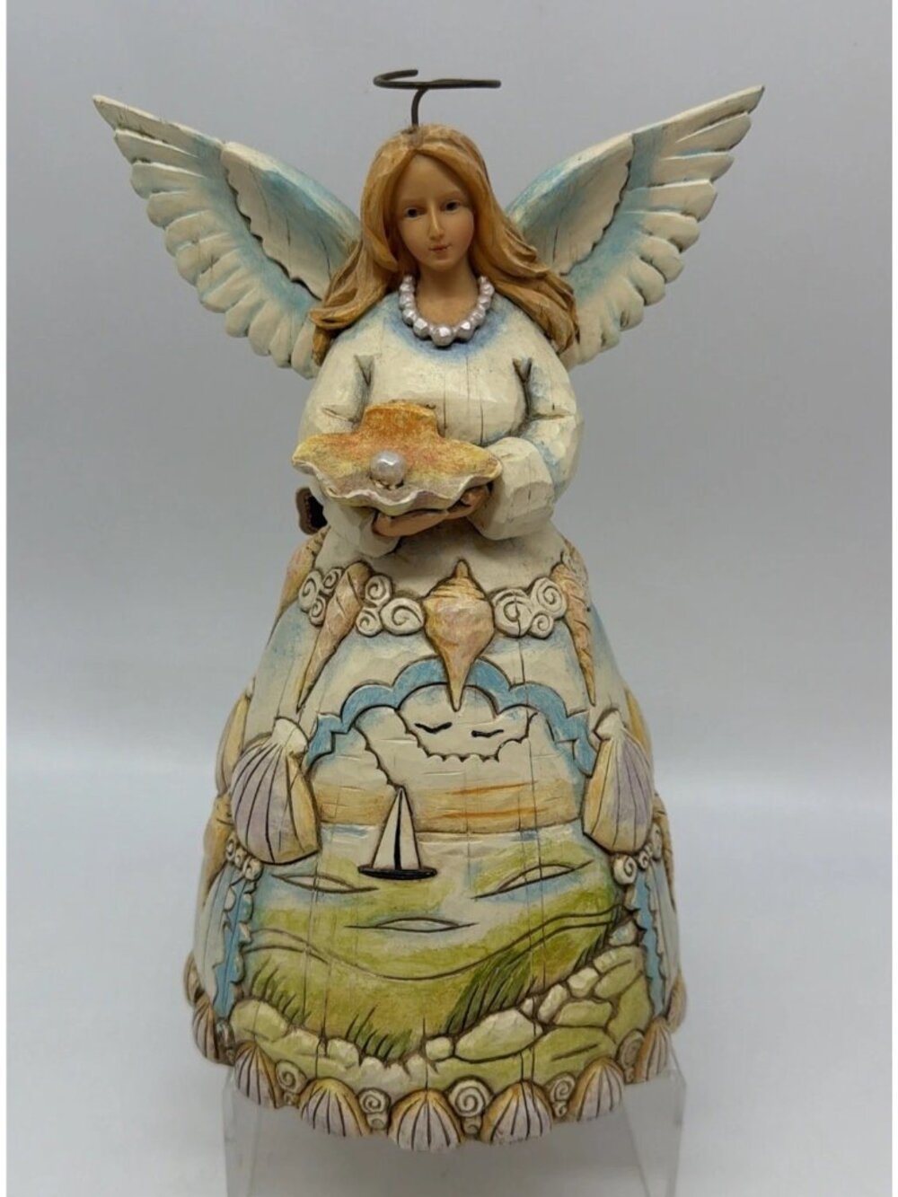 Jim Shore “Safe Keeper Of The Seas & Seashore” Angel Pearls Heartwood Creek 2003